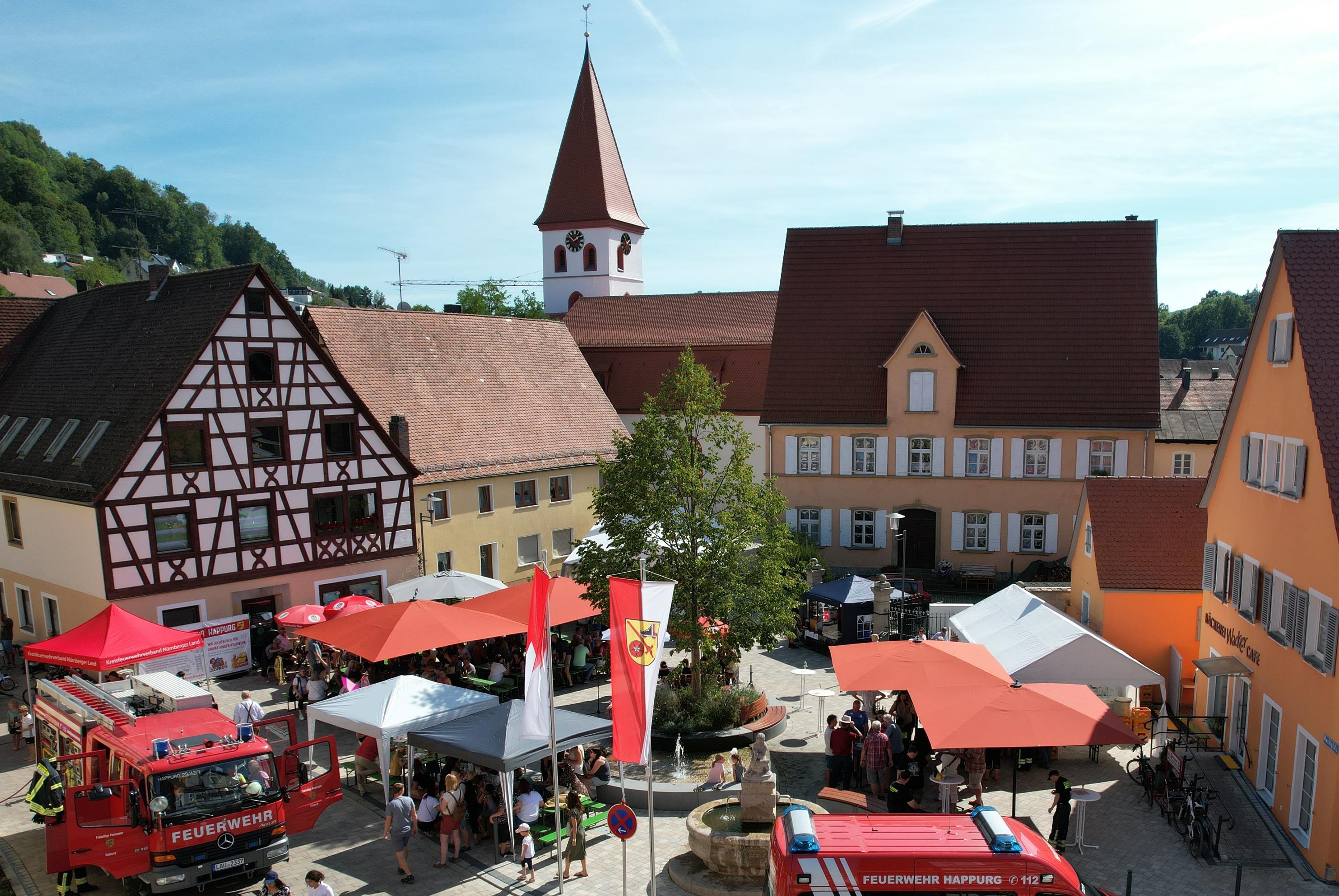 Dorffest in Happurg mit Wiedereinweihung der St. Georgskirche 