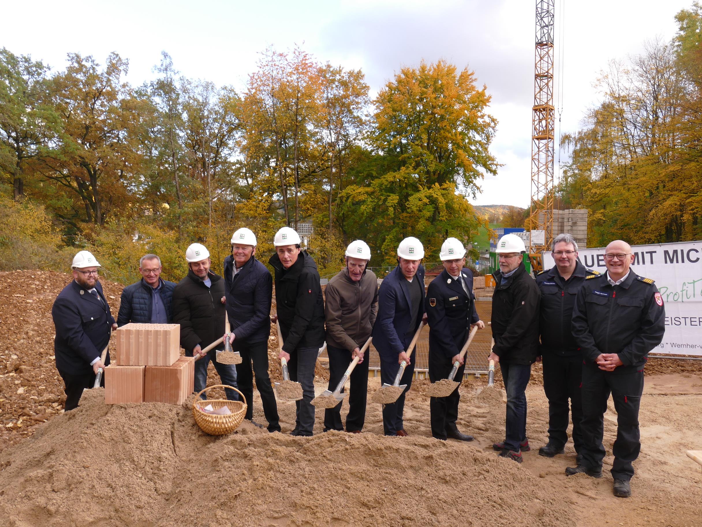 Grundsteinlegung zum Bau des Neuen Feuerwehrhauses in Happurg
